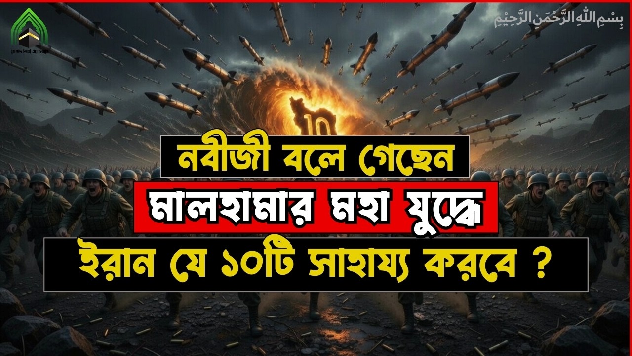 মুহাম্মদ (সাঃ) বলে গেছেন মালহামার যু*দ্ধে ইরান যে ১০টি সাহায্য করবে ?। ইরান ২০২৬.