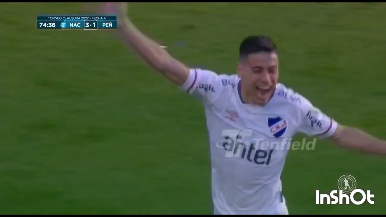 Goles de Nacional en el Campeonato Uruguayo 2022