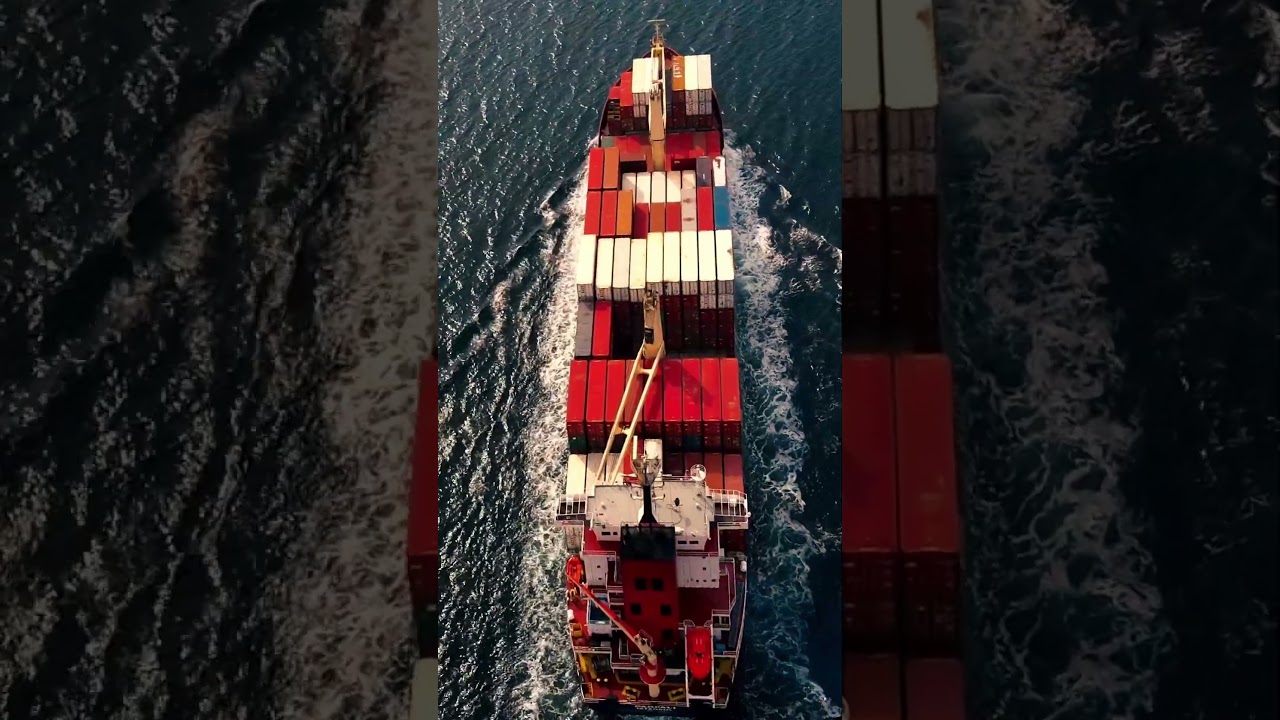 Huge Maritime Ship Hauler On Route To Halifax Canada #ship #containerships
