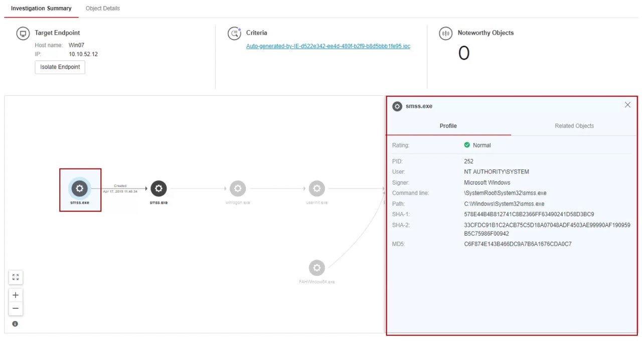 Configuring Worry-Free Services Threat Investigation