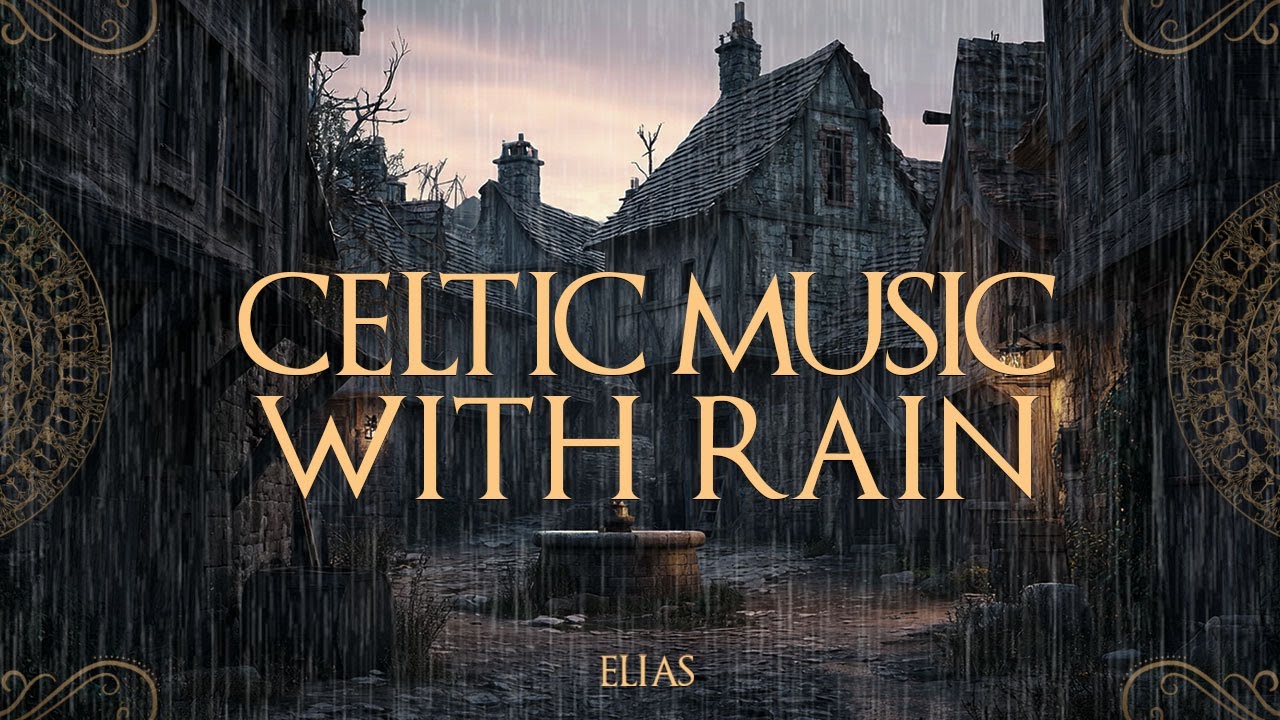 Medieval Celtic Music with Rain – Cozy Tavern Atmosphere – Relaxation, Sleep & Stress Relief