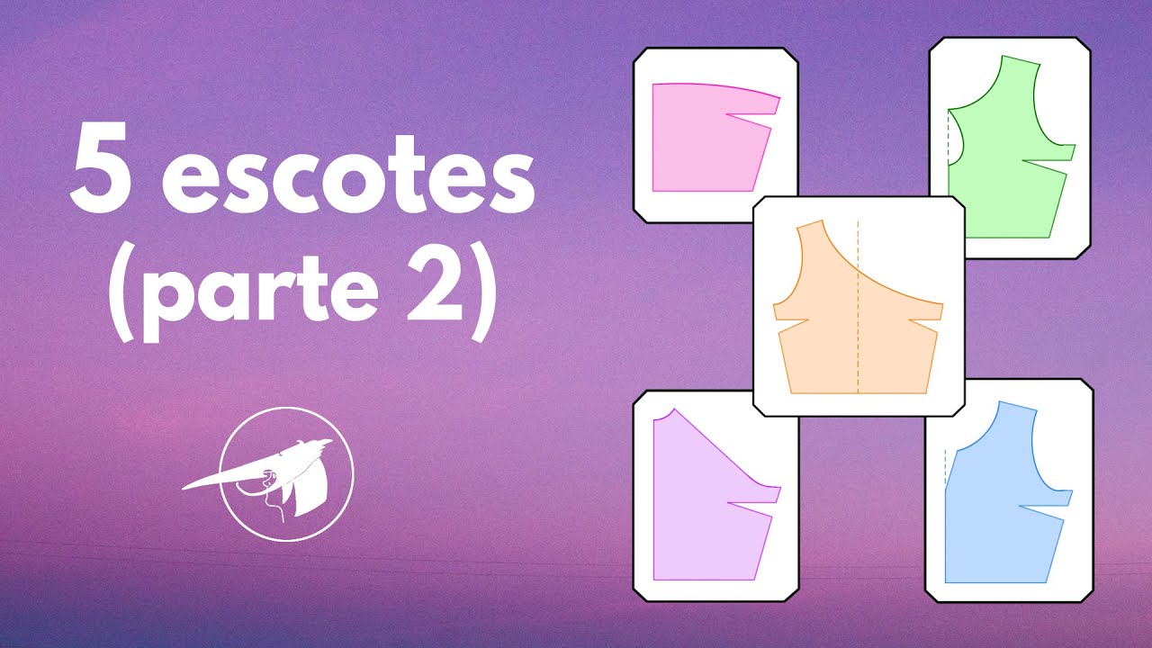 Trazado de escotes 2: Palabra de honor, con abertura, halter, lágrima, asimétrico