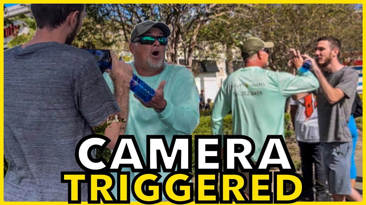 Man Gets Violent Over Filming Police At Cars & Coffee