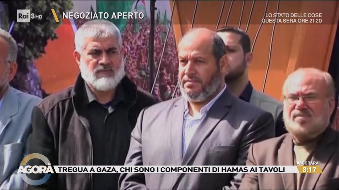 Tregua a Gaza, ch sono i componenti di Hamas ai tavoli -  Agor&agrave; 06/10/2025
