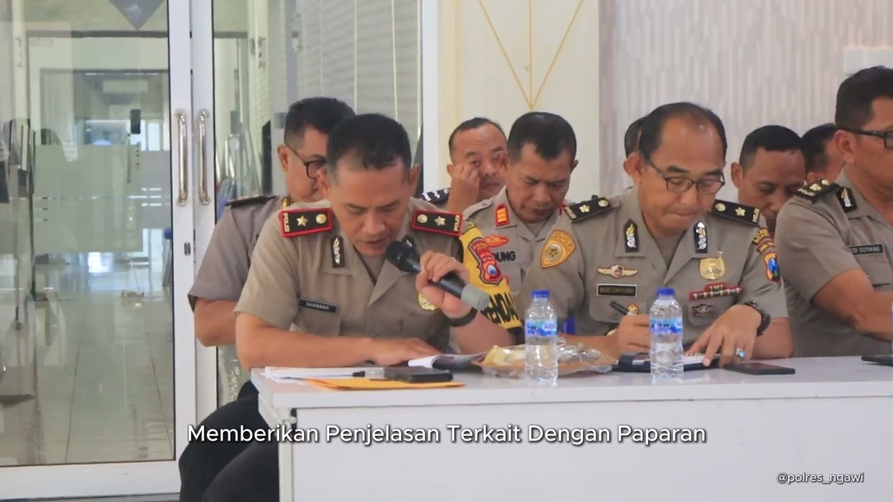 Anev Sitkamtibmas mingguan Polres Ngawi, 