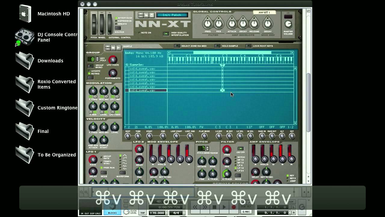 Jungle/DnB Reason Tutorial 1: Classic Breakbeats the Oldskool Way Using NN:XT