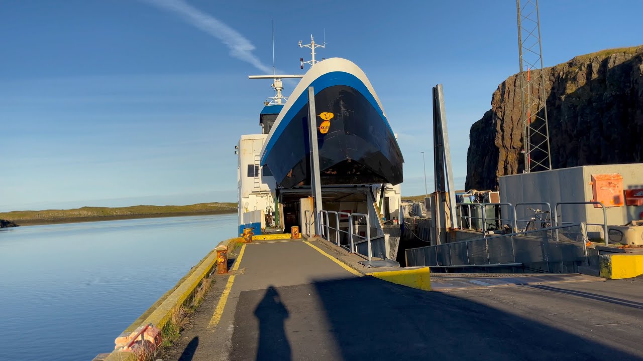 Ferry Baldur to the Westfjords Iceland in perfect weather from Stykkishólmur to Brjánslækur