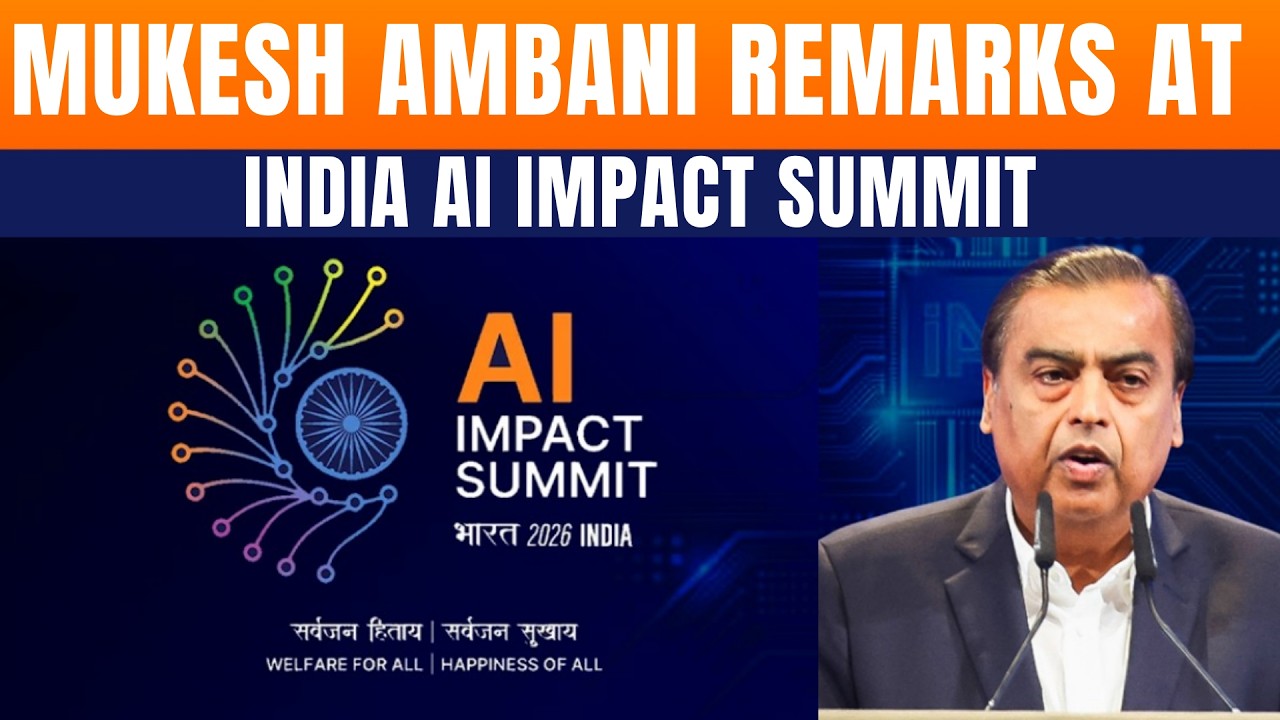LIVE: Reliance Chairman & MD Mukesh Ambani Addresses India AI Impact Summit In Delhi | News9