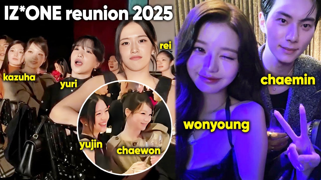 IZ*ONE mini reunion, IVE Rei being friends w/ Kazuha, Wonyoung & Chaemin reunited