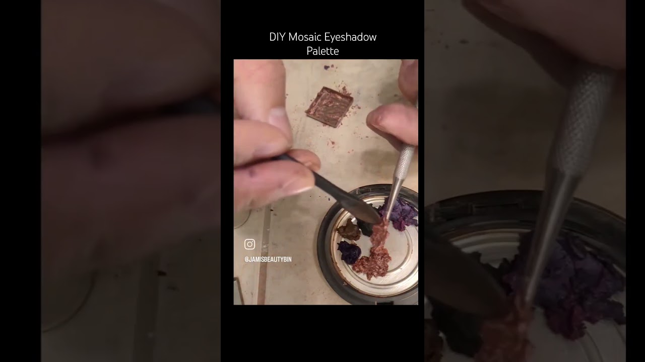 #diy #eyeshadowpalette #satisfying #makeupdestruction #panthatpalette #projectpan #frankenmakeup