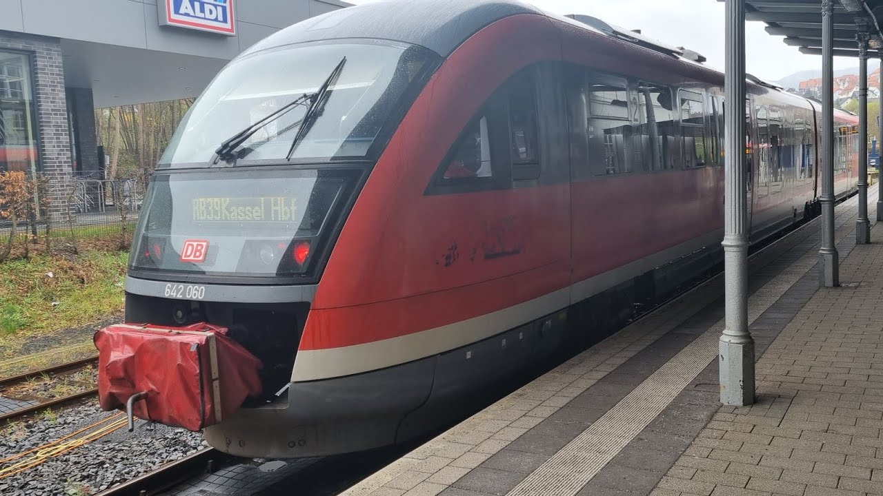Mitfahrt RB39 Bad Wildungen nach Wabern Bahnhof BR642