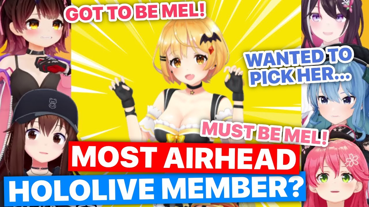 Gen 0 Picks Most Airhead Hololive Member & Mention Mel (Sora, Roboco, Miko, Suisei, AZKi) [EN Sub]