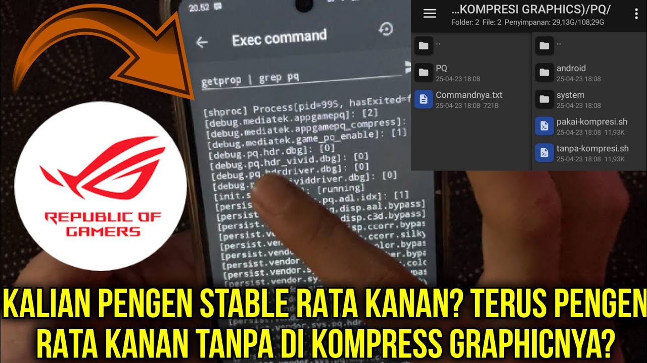 ⚡Rata Kiri+Kanan Di Jamin Lancar! Tweak Module No Root PQ Picture Quality Kompresi Graphics+Video