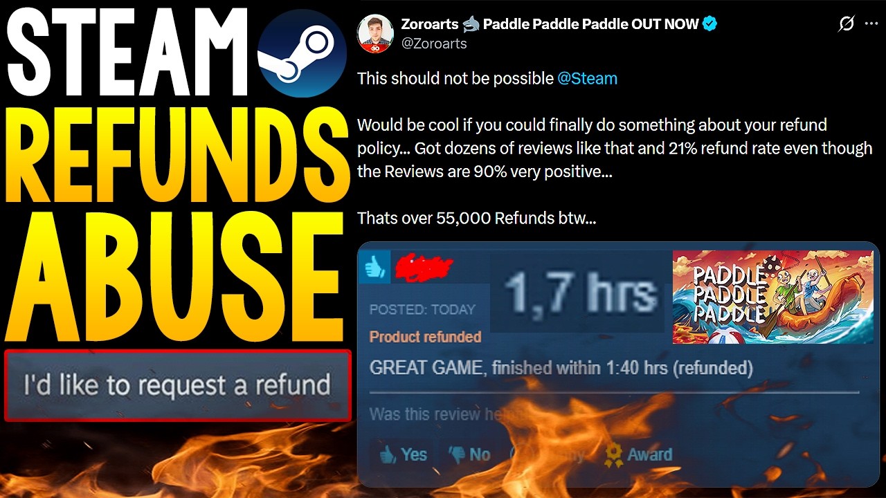 Политика возврата средств в Steam ПОД УДАРОМ &mdash; Системой возвратов в Steam ЗЛОУПОТРЕБЛЯЮТ