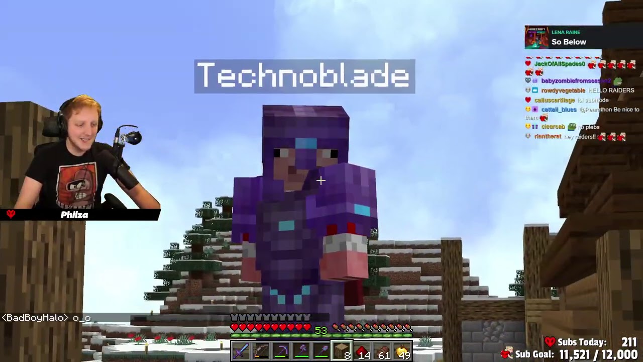philza and technoblade chill after events of the festival