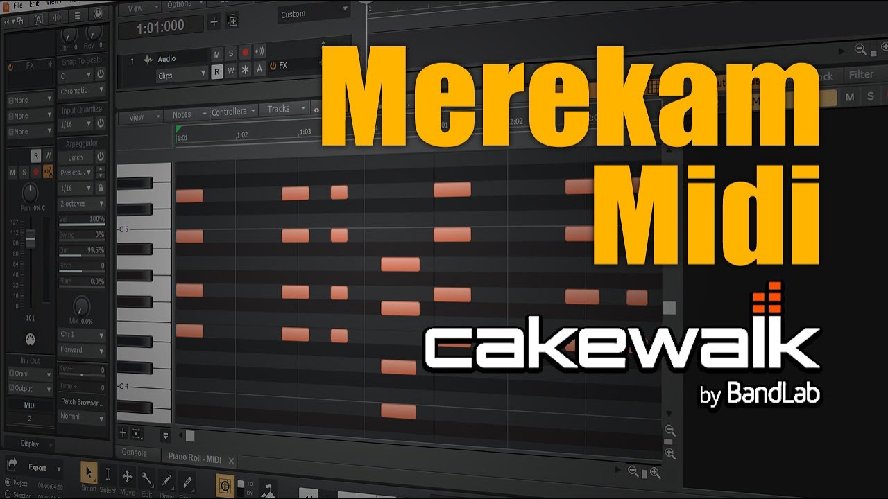Tutorial Merekam Midi di Cakewalk by Bandlab - Hardtobeheard