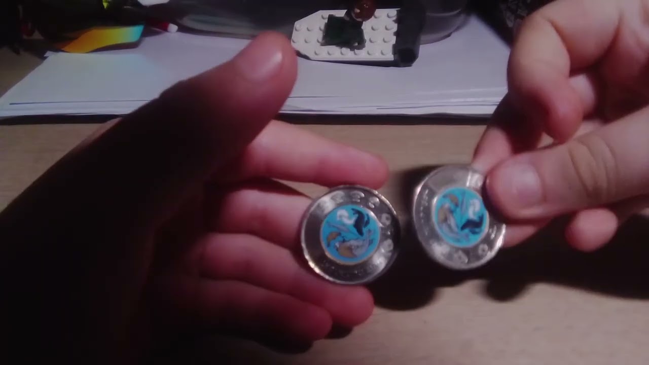 Toonie coins(1/2 maybe)