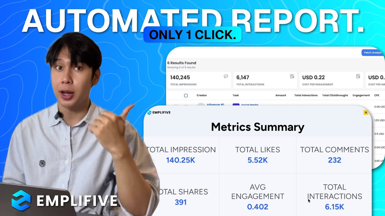 Automated Influencer Reporting In Seconds