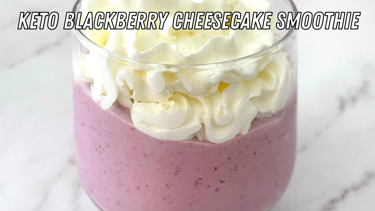 Keto Blackberry Cheesecake Smoothie - The Perfect Summer Treat!