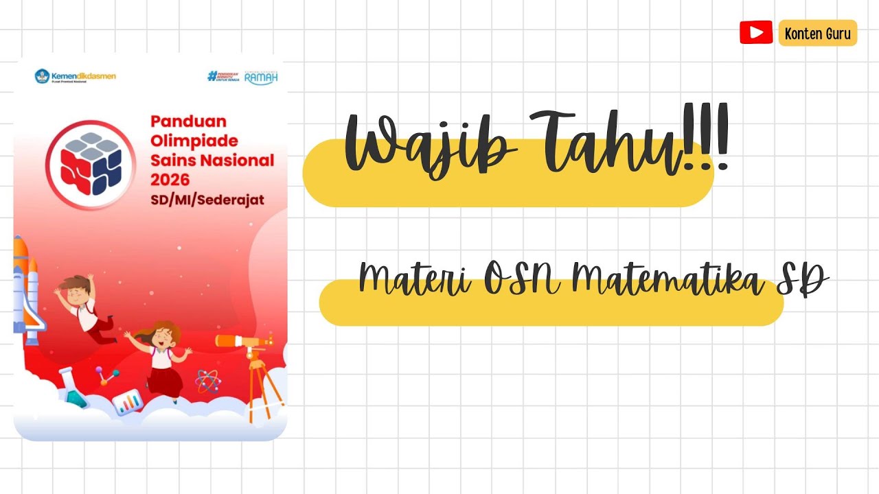 📚 Wajib Tahu! Rangkuman Materi OSN Matematika SD | Belajar Cepat & Mudah