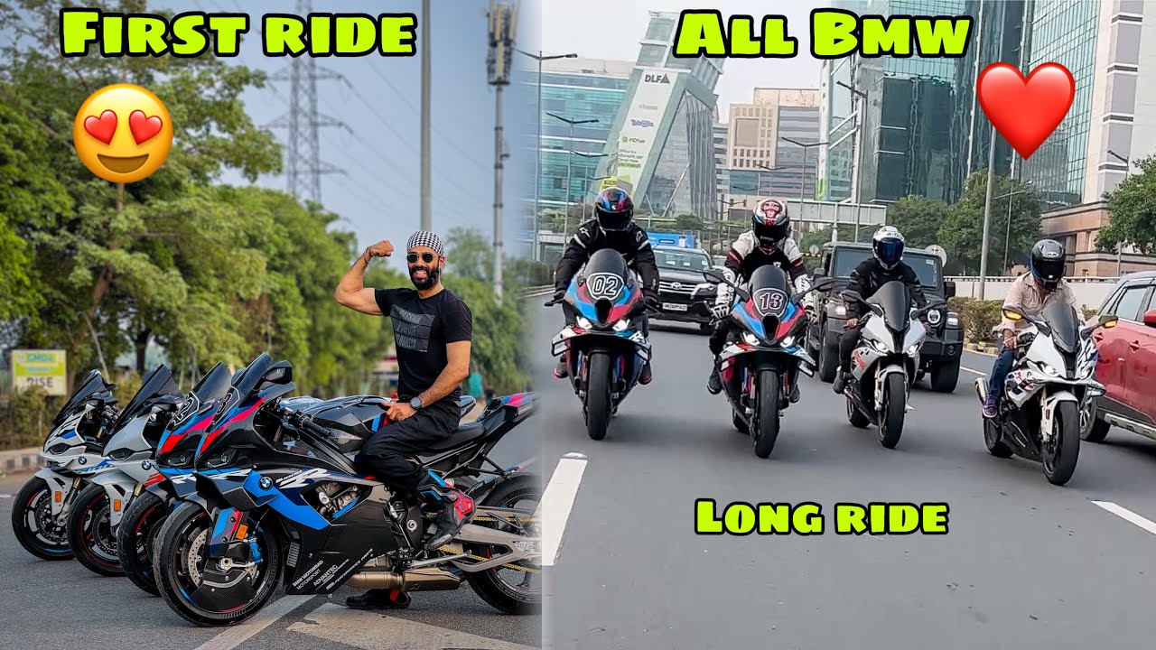 Pehli M1000 RR ki ride 😍 or sari BMW ne Road par atank macha diya 😱 Sunday Ride