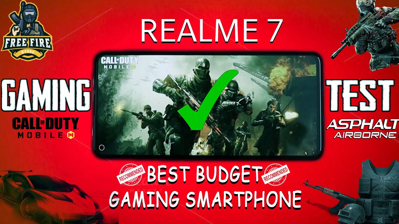 Realme 7 Gaming test review English | Call of Duty | Free fire | Realme 7 heating test |Battery test