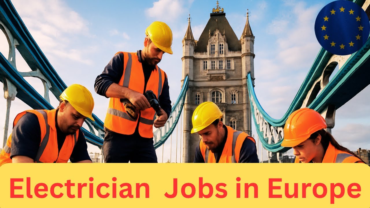 Electrician Jobs in Europe 2025 🇪🇺 | FREE Apply Kaise Kare? Full Guide Hindi/Urdu 