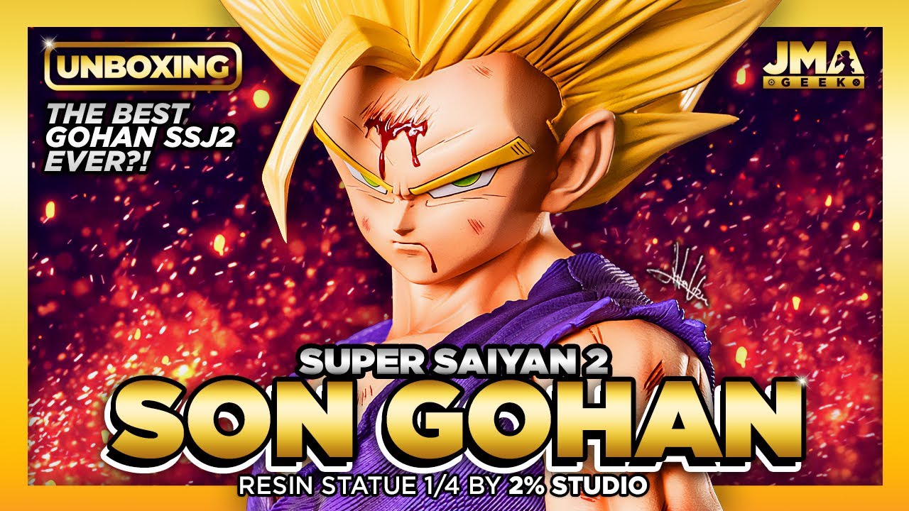 🐉DRAGONBALL Z: SON GOHAN Super Saiyan 2. Statue 1/4 Scale by 2% Studio | Unboxing & CINEMATIC