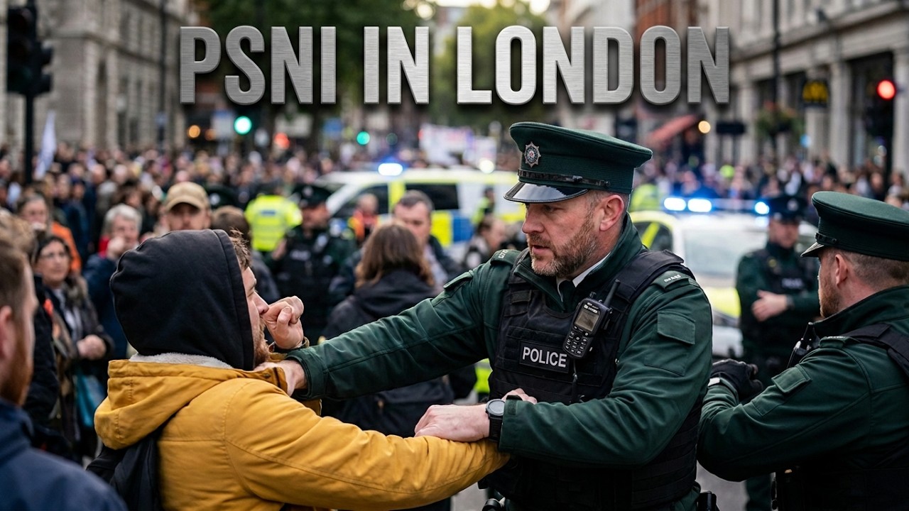 PSNI Officers make rare appearance in London to assist with arrests at pro-palestine protest