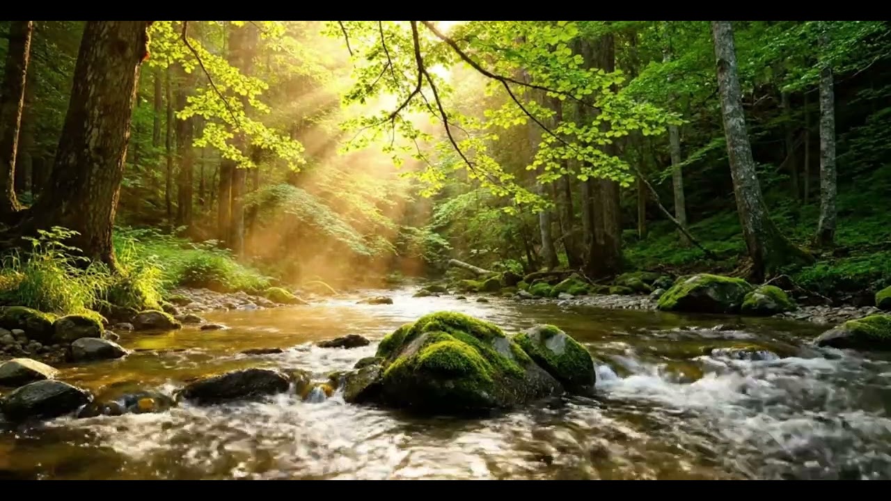 River Sounds & Birds in a Peaceful Forest 🌿 Deep Sleep, Anxiety Relief & Calm Mind