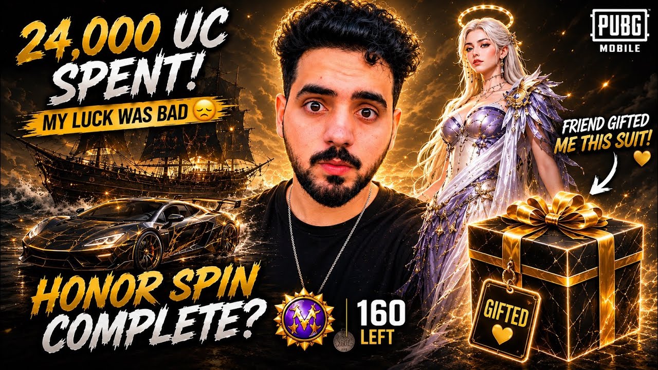 🎁 My Friend Gifted Me New Suit! | 24,000 UC Honor Spin Opening 😱