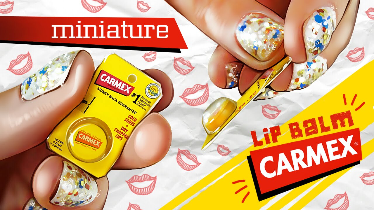 Realistic Miniature CARMEX Lip Balm Tutorial! | DollHouse DIY ♥