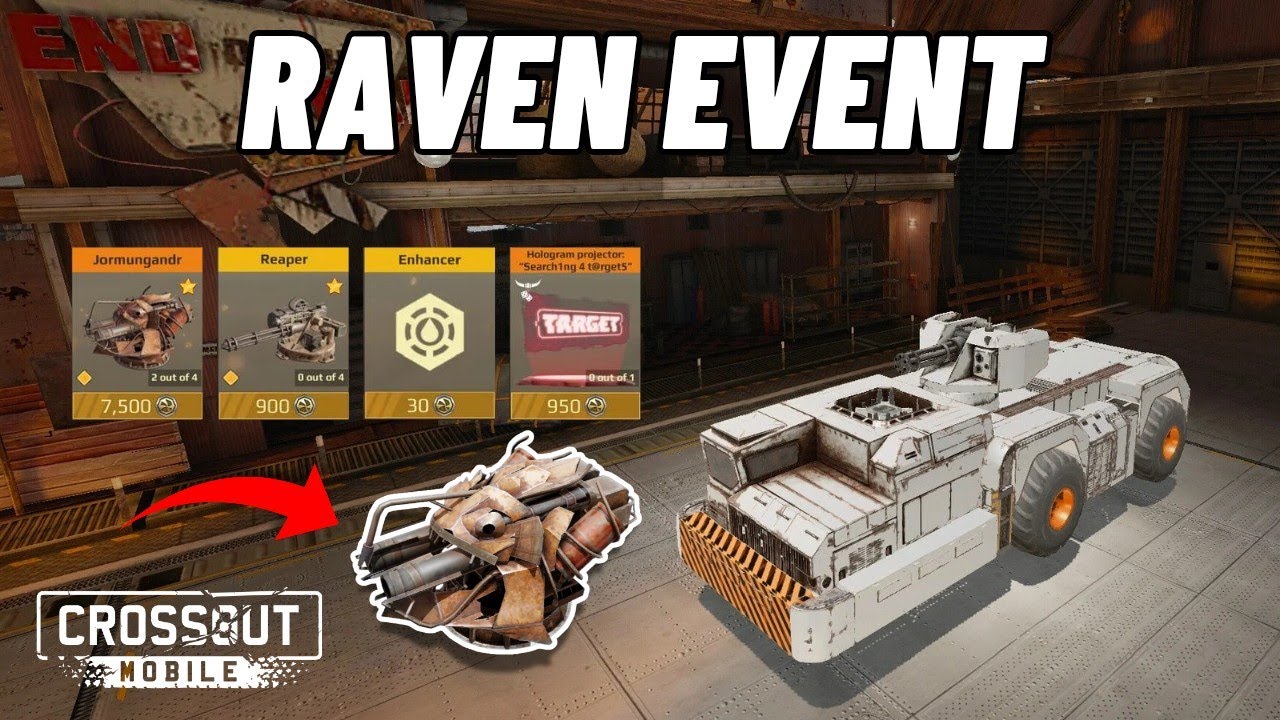 Raven Event: NEW Relic Jörmungandr, Rumble, Flash, Valkyrie, Reaper • Crossout Mobile