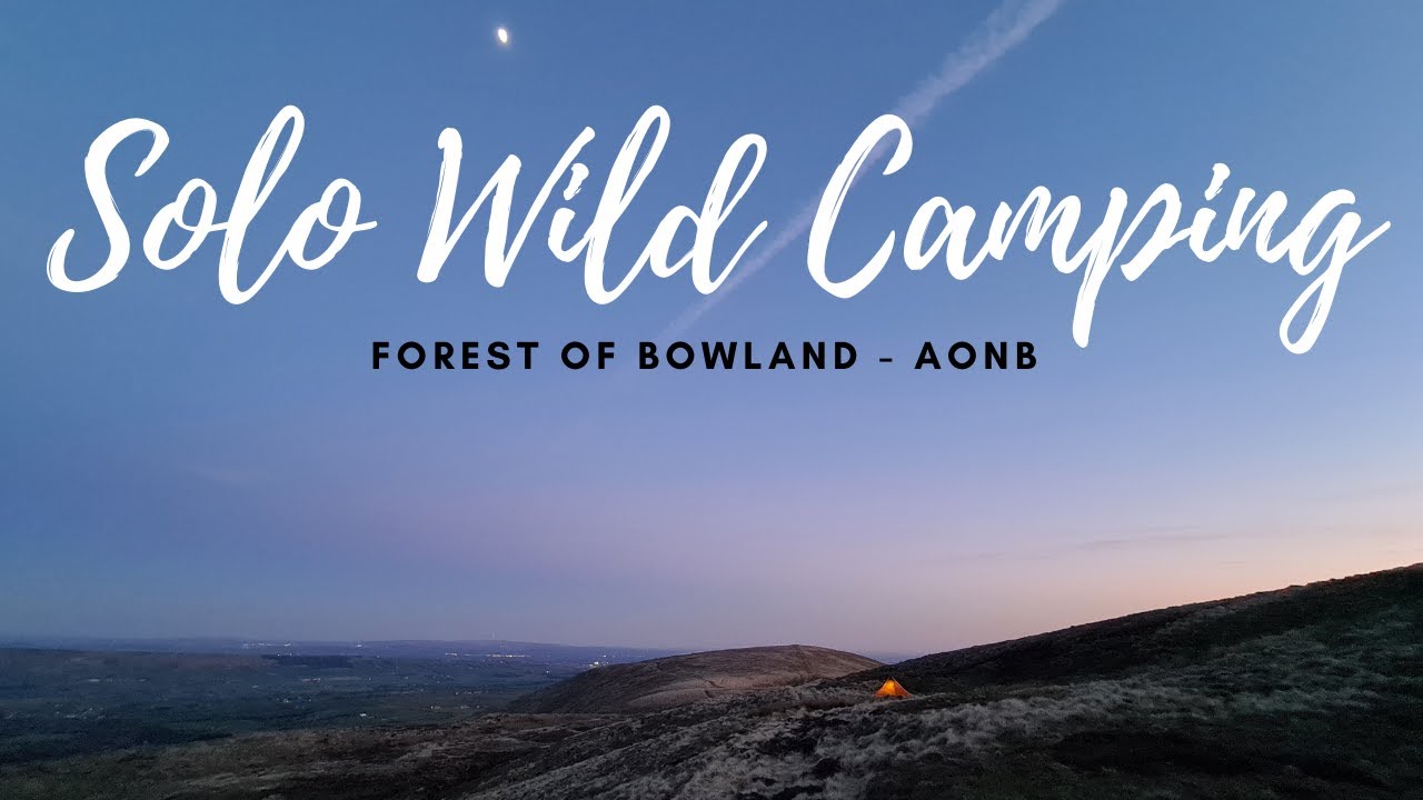 FREEDOM ! First Wild Camp of 2021 - Forest of Bowland AONB - 4K Drone Footage & Naturehike Spire