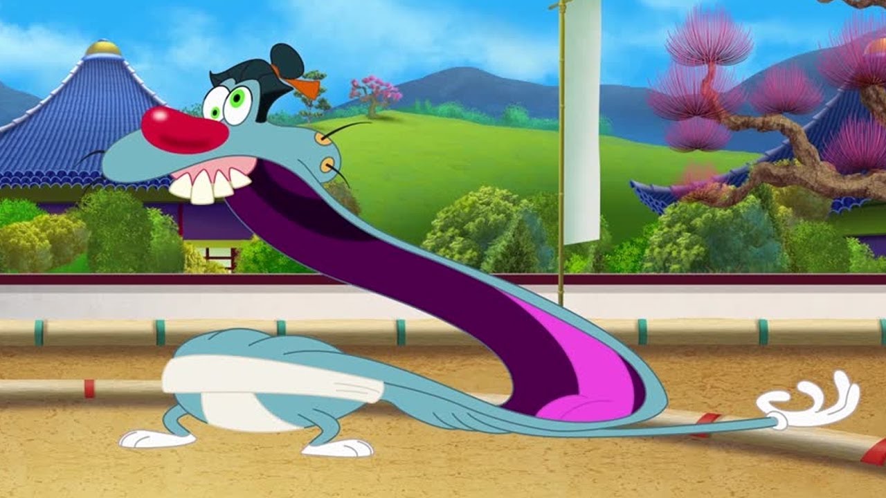 Oggy and the Cockroaches - Oggy&rsquo;s Sumo Passion | BEST CARTOON COLLECTION | HD