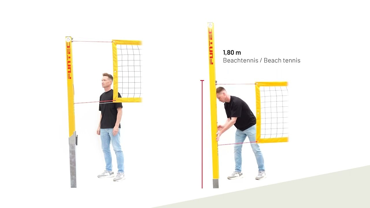 Pro Beach vs. Beach Champ: Funtec Beach Volleyball Net Post Net Height Adjustment in Comparison