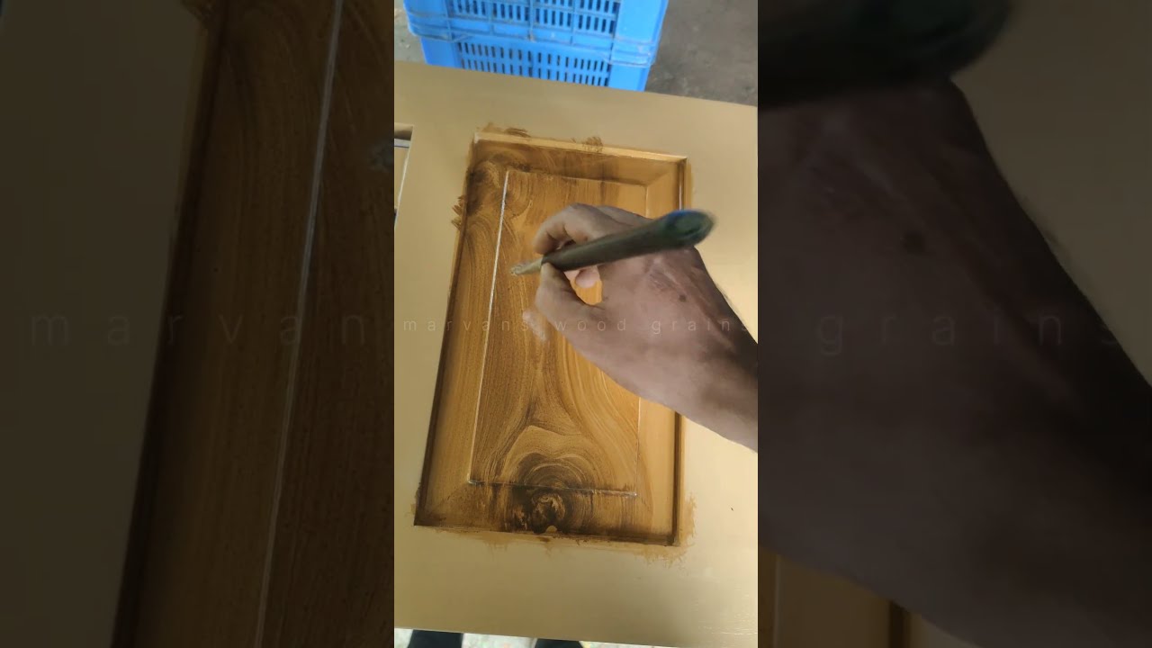 amazing wood grain art #woodgrain #teakgrains #shorts #paintings #teakwood
