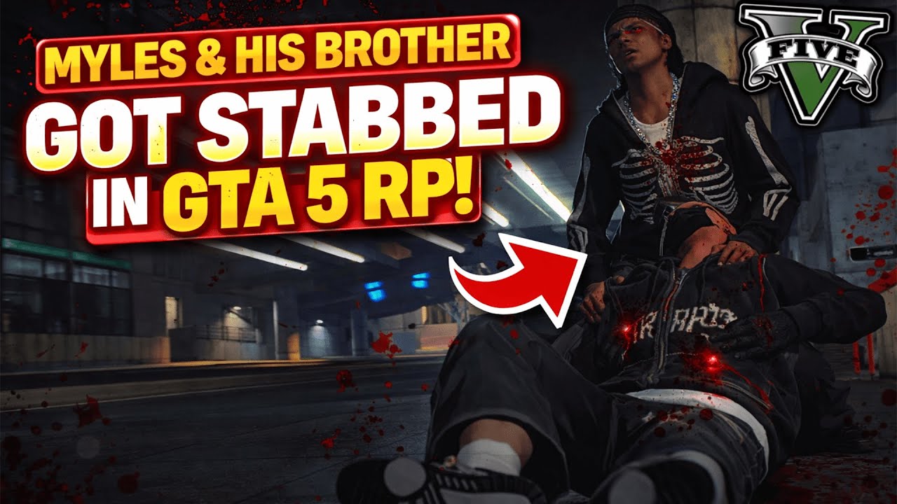 Myles & His Brother Got Stabbed In GTA 5 RP!!!
