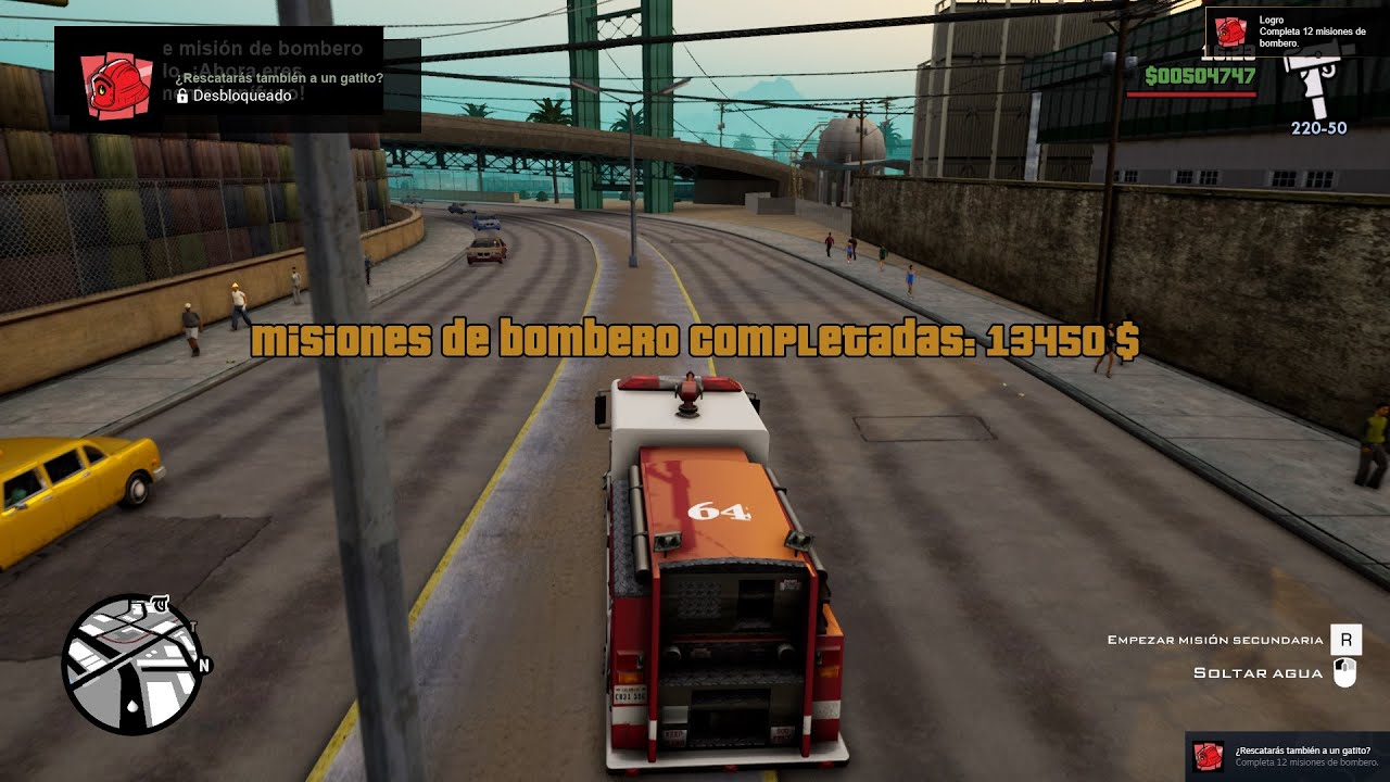 #75 Completando misiones de Bombero | GTA: San Andreas - Definitive Edition en Español