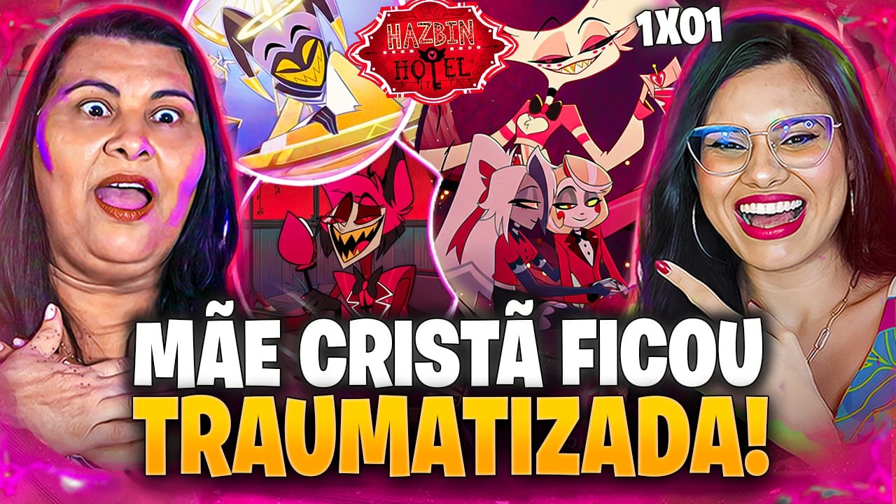 ELA VIU O 1 EPISODIO DE HAZBIN HOTEL! 😱 1ª TEMPORADA