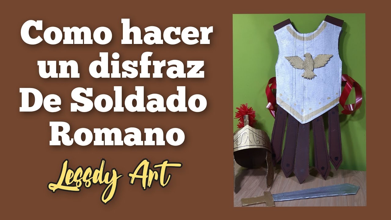 como hacer un disfraz de soldado romano en reciclaje
