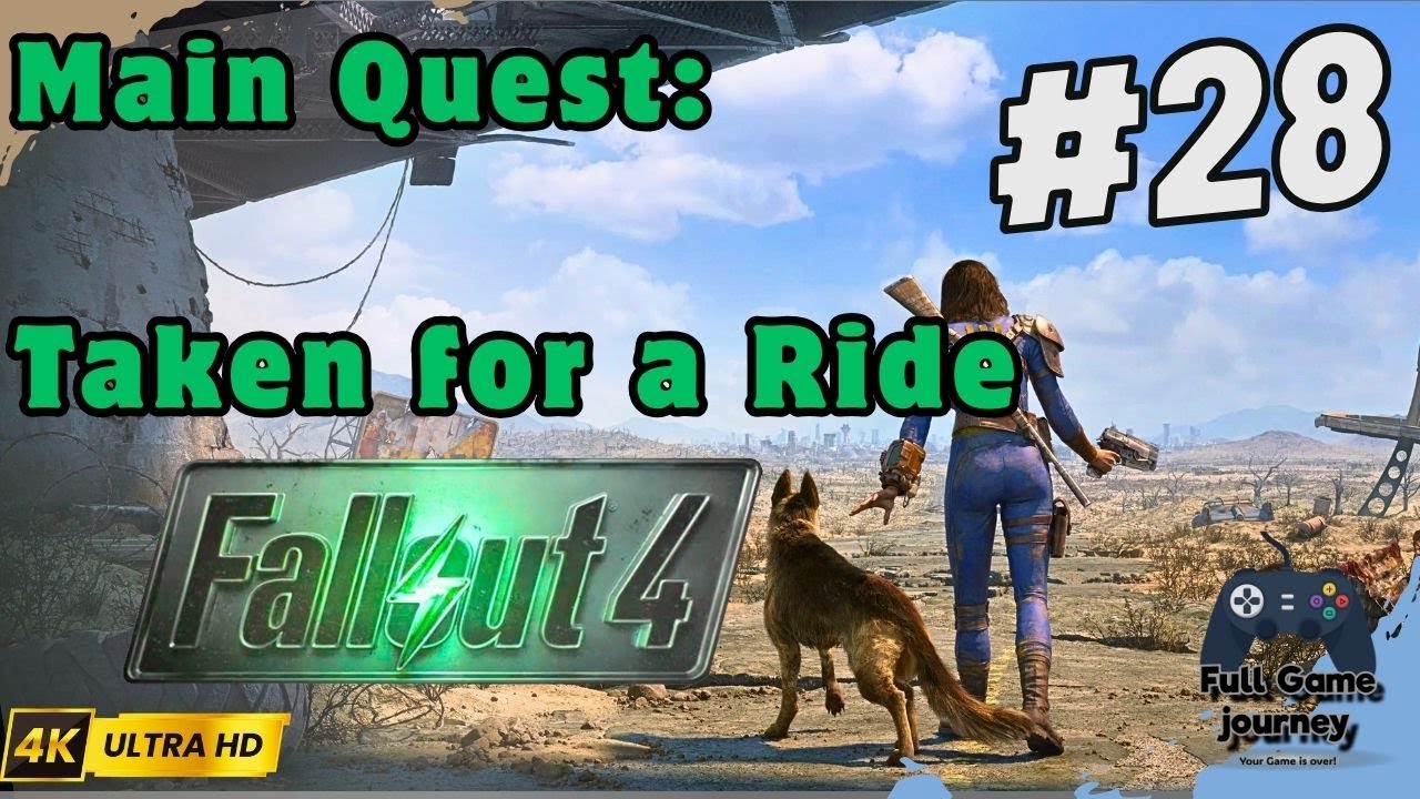 Fallout 4 Nuka-World Walkthrough | Main Quest #28: Taken for a Ride 🎢 | 4K 60FPS | No Commentary