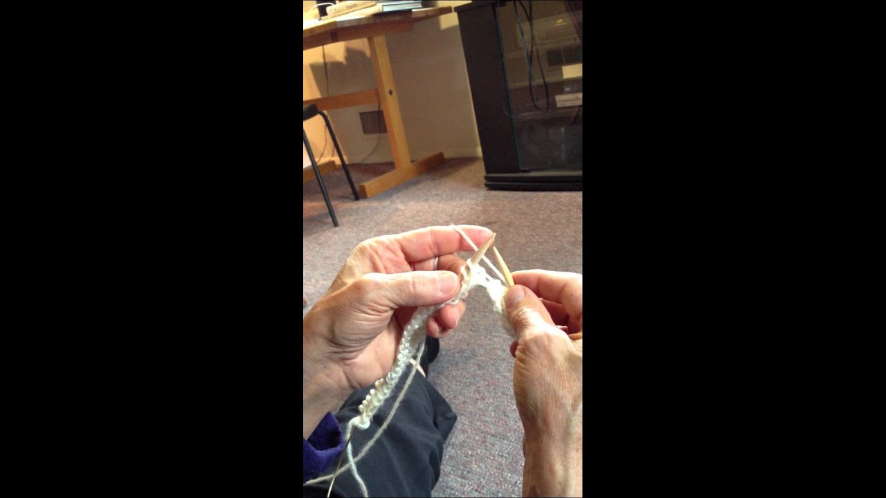 Continental Combined Knitting K2tog, ssk, yo