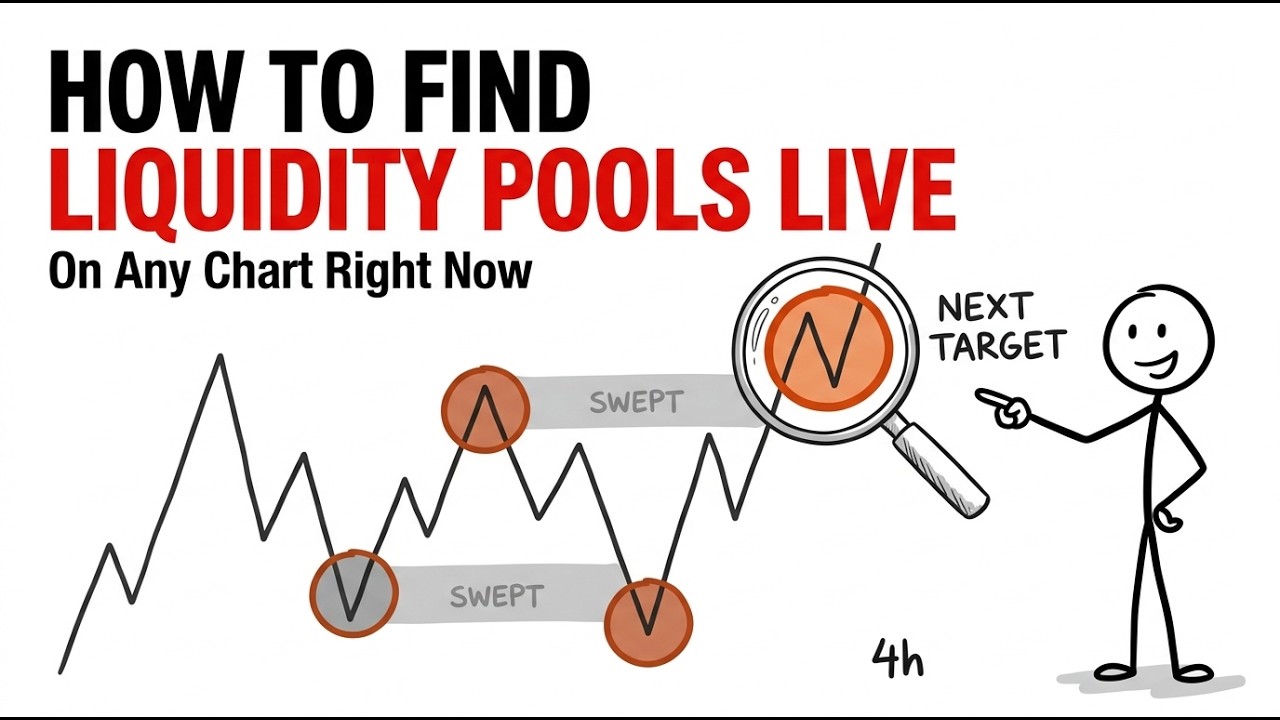 How to Find Liquidity Pools on a Live Chart (Real Time Method)