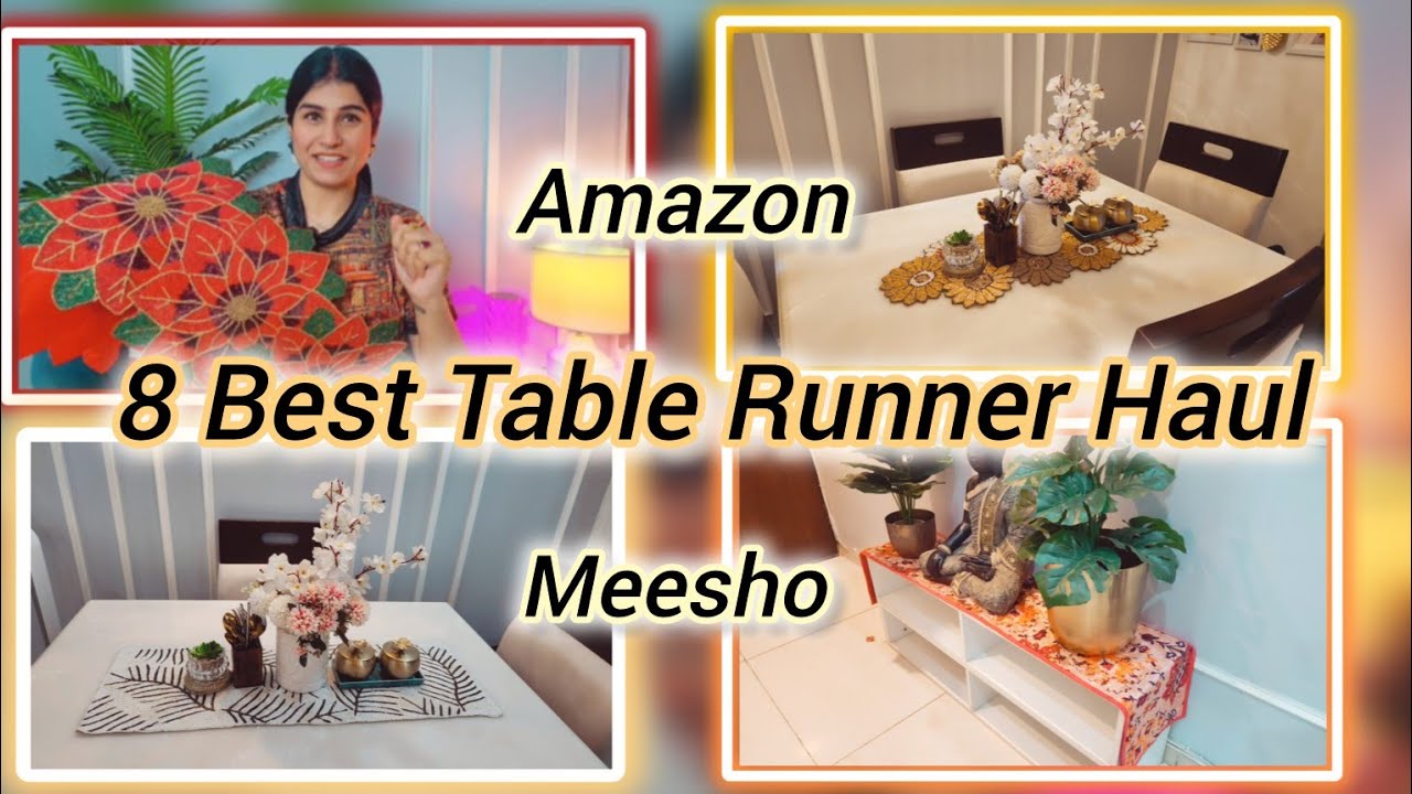 Amazon & Meesho 8 Best Table Runner Haul