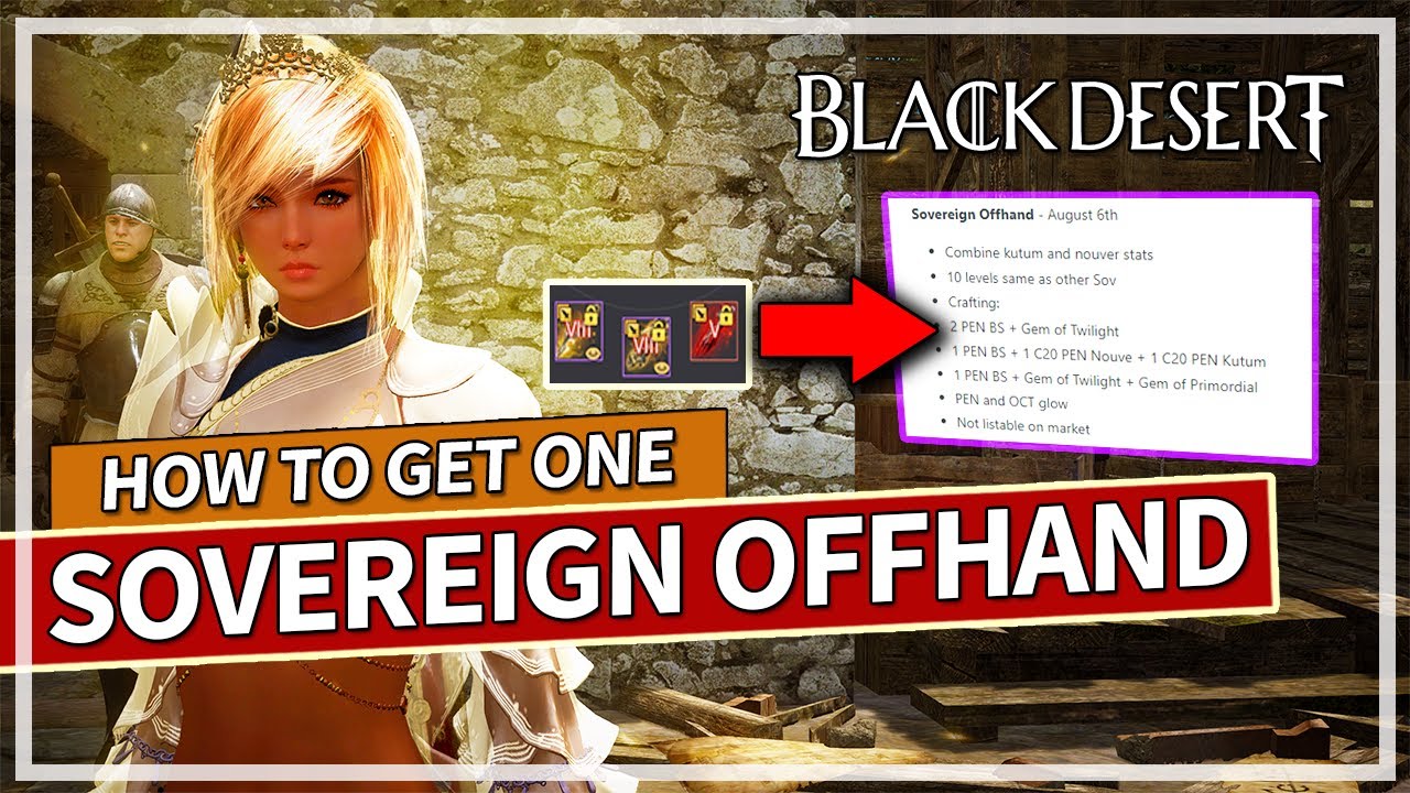 How To Get The Sovereign Offhand & Cheapest Method | Black Desert