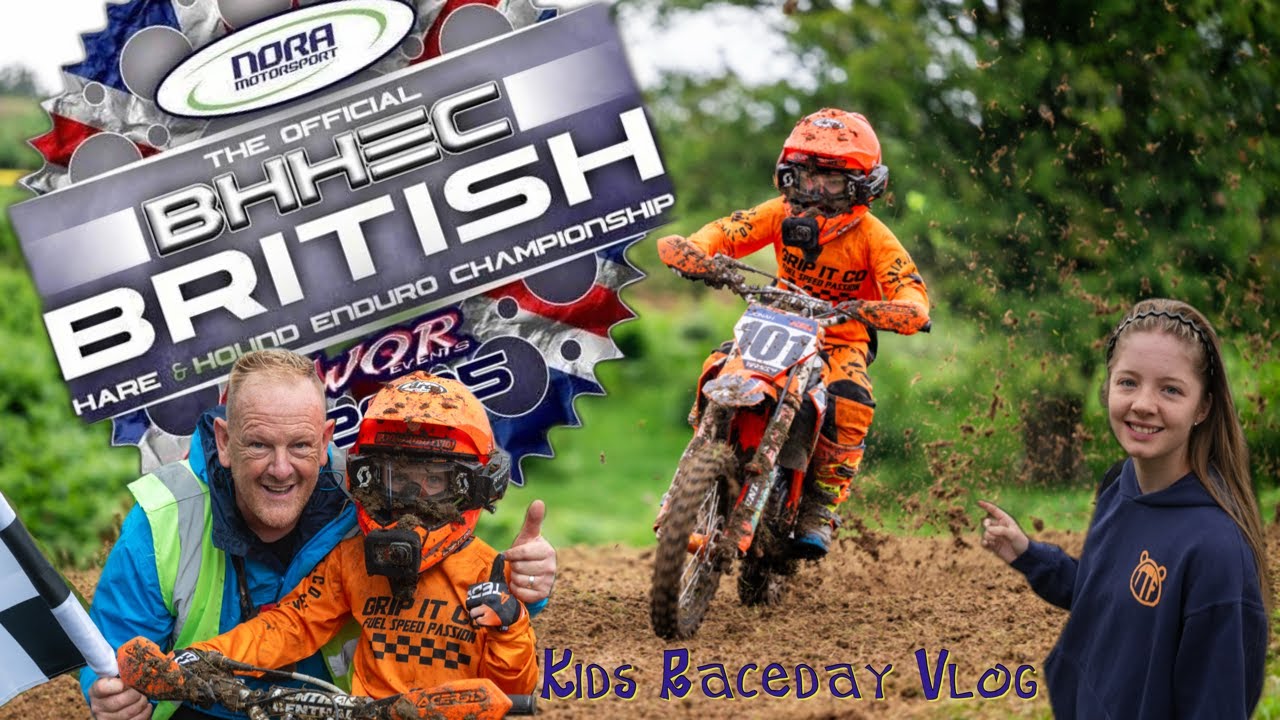 Slippy Nora British Enduro Raceday Vlog - Rhug Estate Wor Events. Ktm Sx 50 factory Flys To A Finish