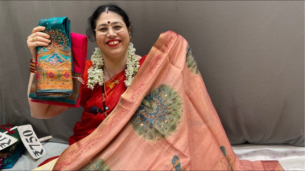 Maheshwari Saree  Paithani Haul | Paithani Sarees live | Kasturi Paithani live