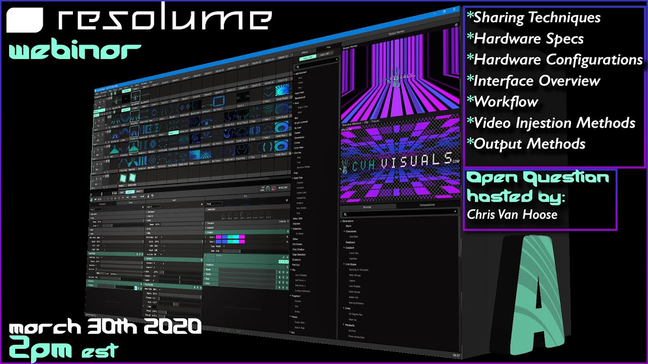 LIVE Resolume Webinar