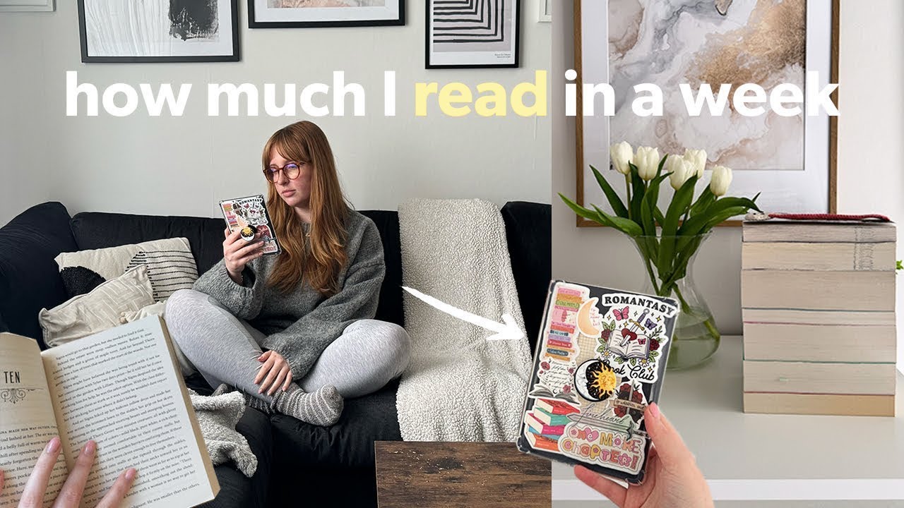 How much I read in a week *realistic as a fast reader* 📖 TBR, kindle unlimited & booktok reading